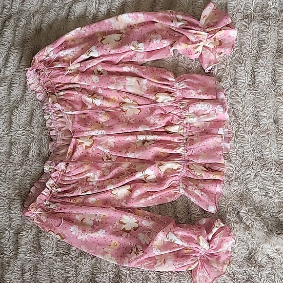 Love Colett Tops - 🌞Floral Off-Shoulder Pink Blouse
